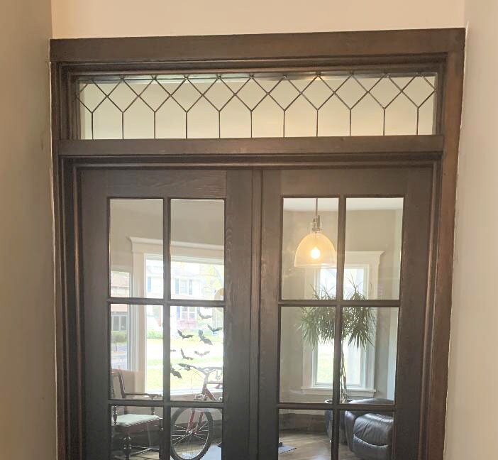 Stained Glass Transom - House Trellis Transom