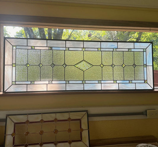 Stained Glass Sidelight or Transom - Contemporary Stained Glass