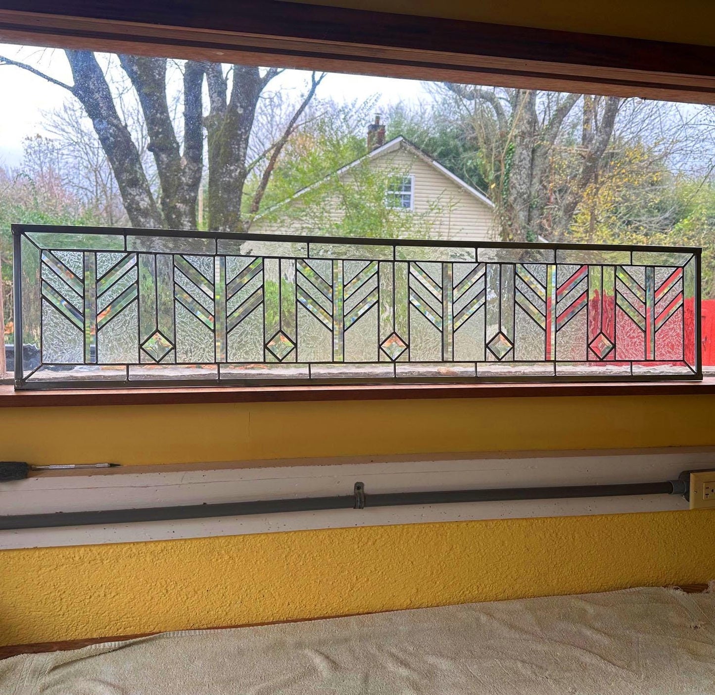 Stained Glass Transom - Wheat Transom