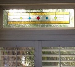 Stained Glass Sidelight or Transom - Beautifully Simplified