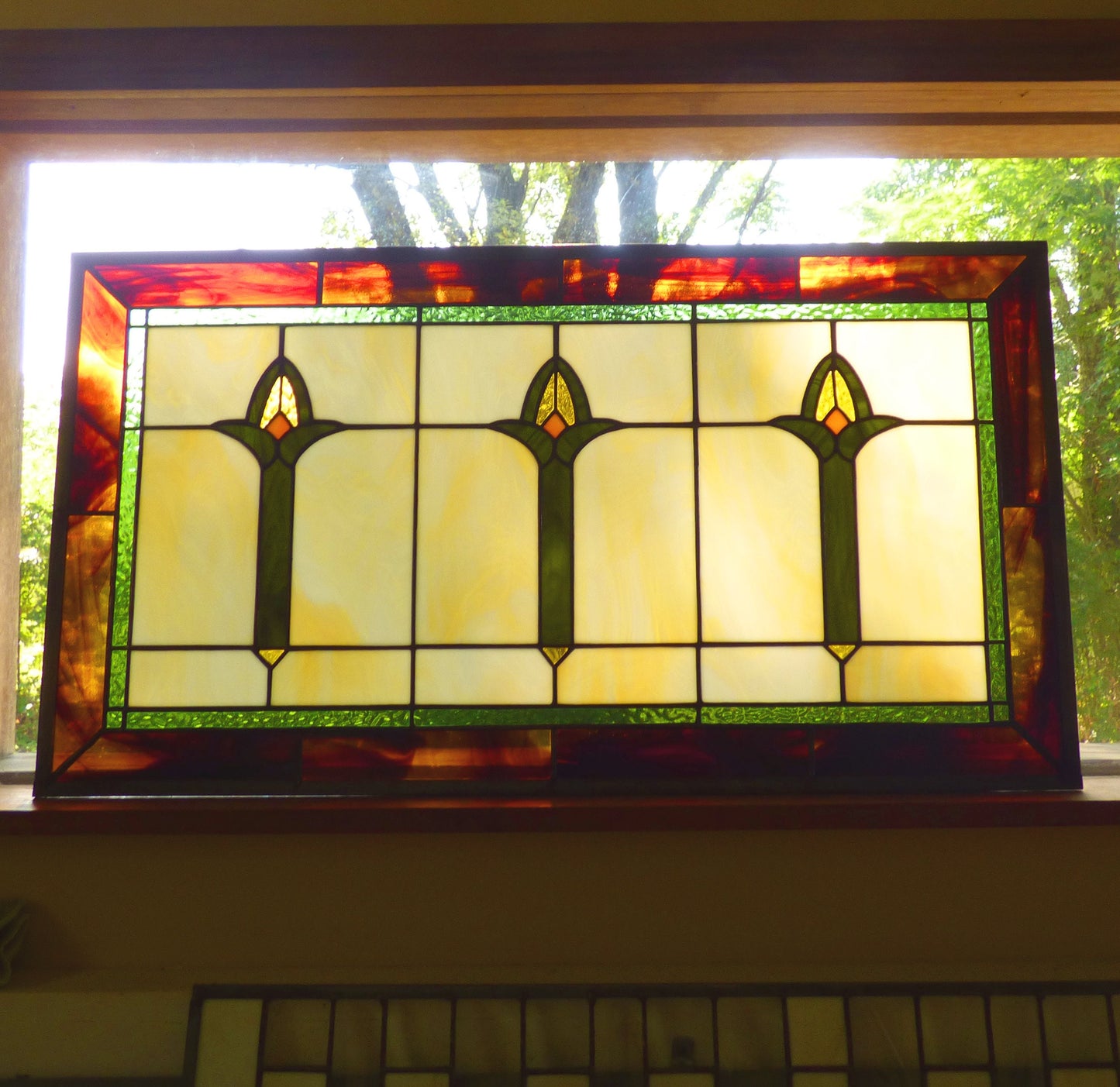Victorian Style Transom / Window - Vintage Tulip