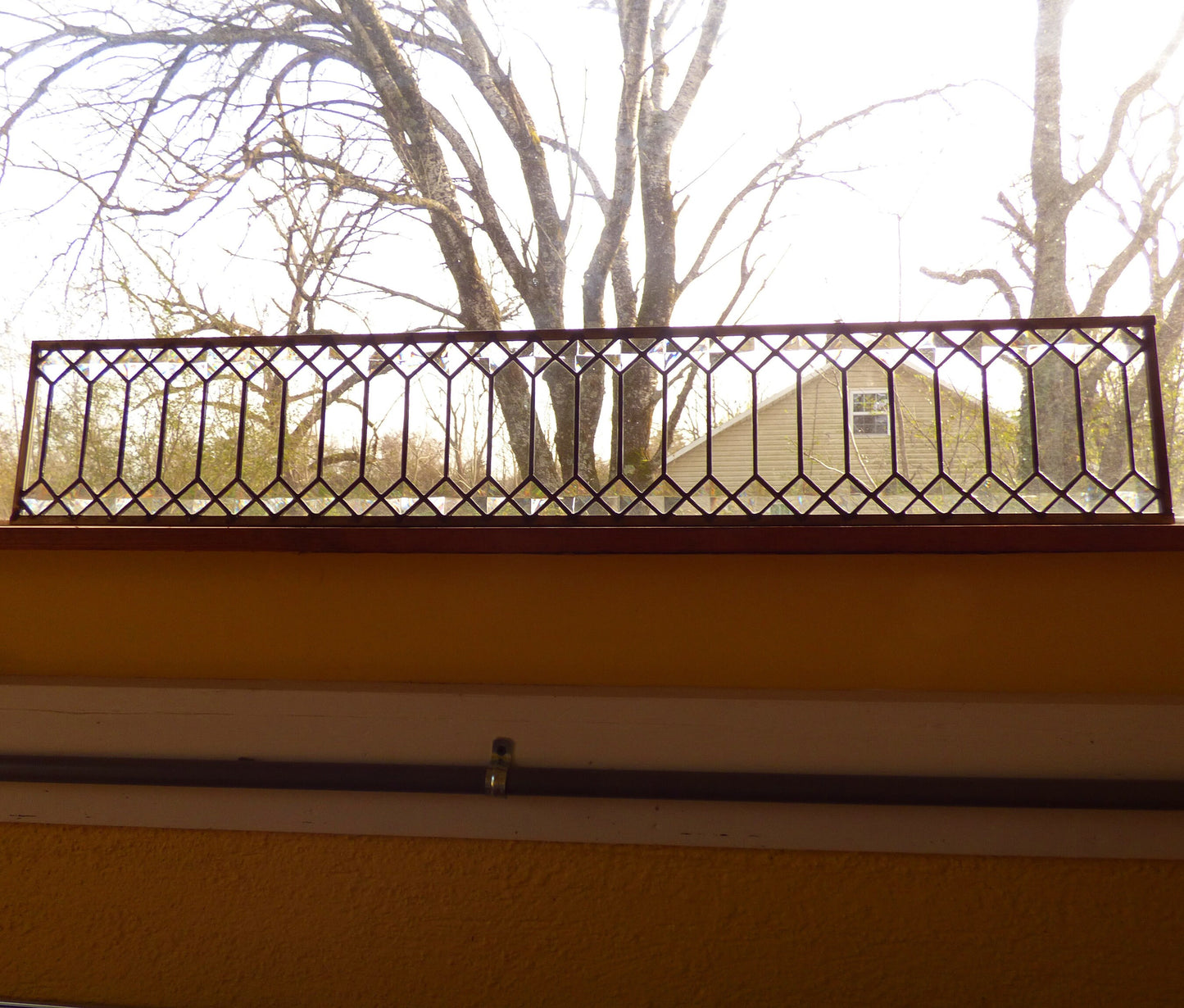 Stained Glass Panel - Trellis Transom 1"