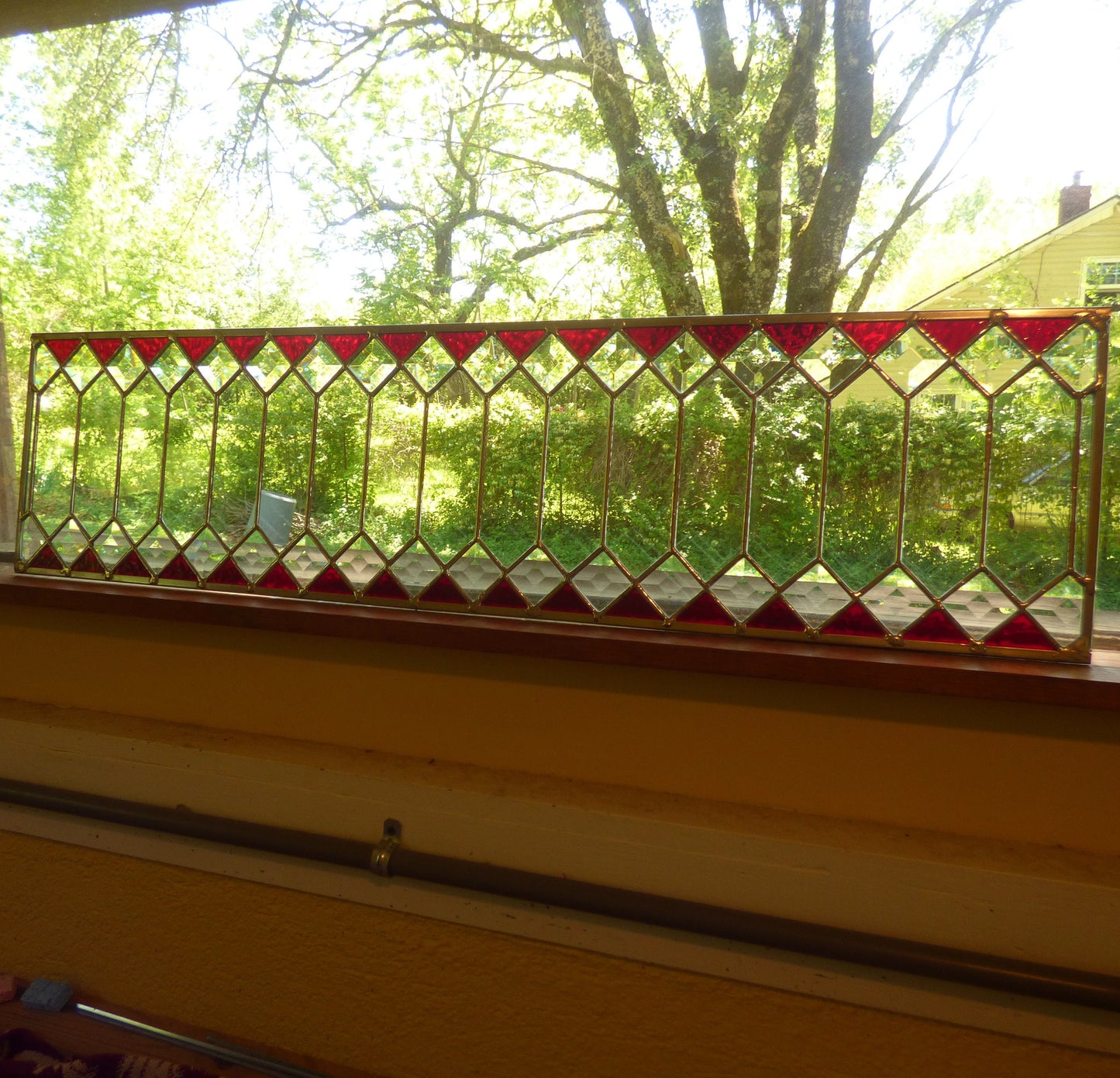 Stained Glass Transom - Trellis Transom - Color