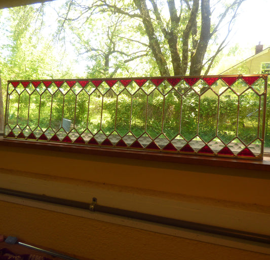 Stained Glass Transom - Trellis Transom - Color