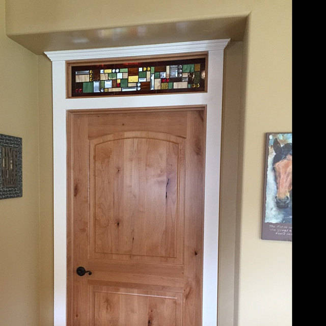 Stained Glass Transom or Sidelight - Contemporary Style