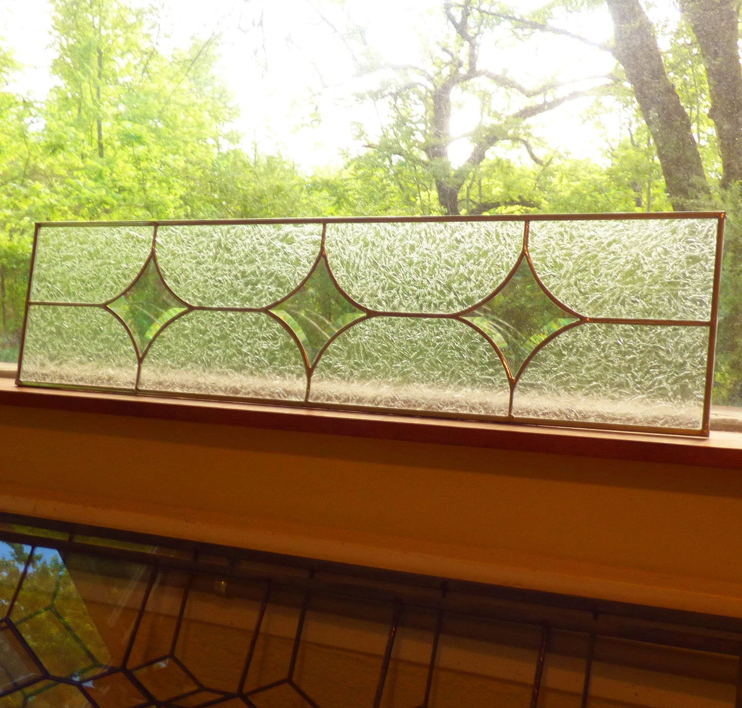 Stained Glass Panel - Star 2 Stained Glass Sidelight / Transom