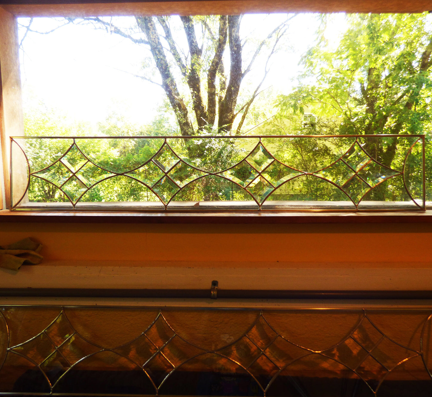 Stained Glass Sidelight or Transom - Star Bright Sidelight / Transom