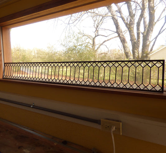 Stained Glass Panel - Trellis Transom 1"