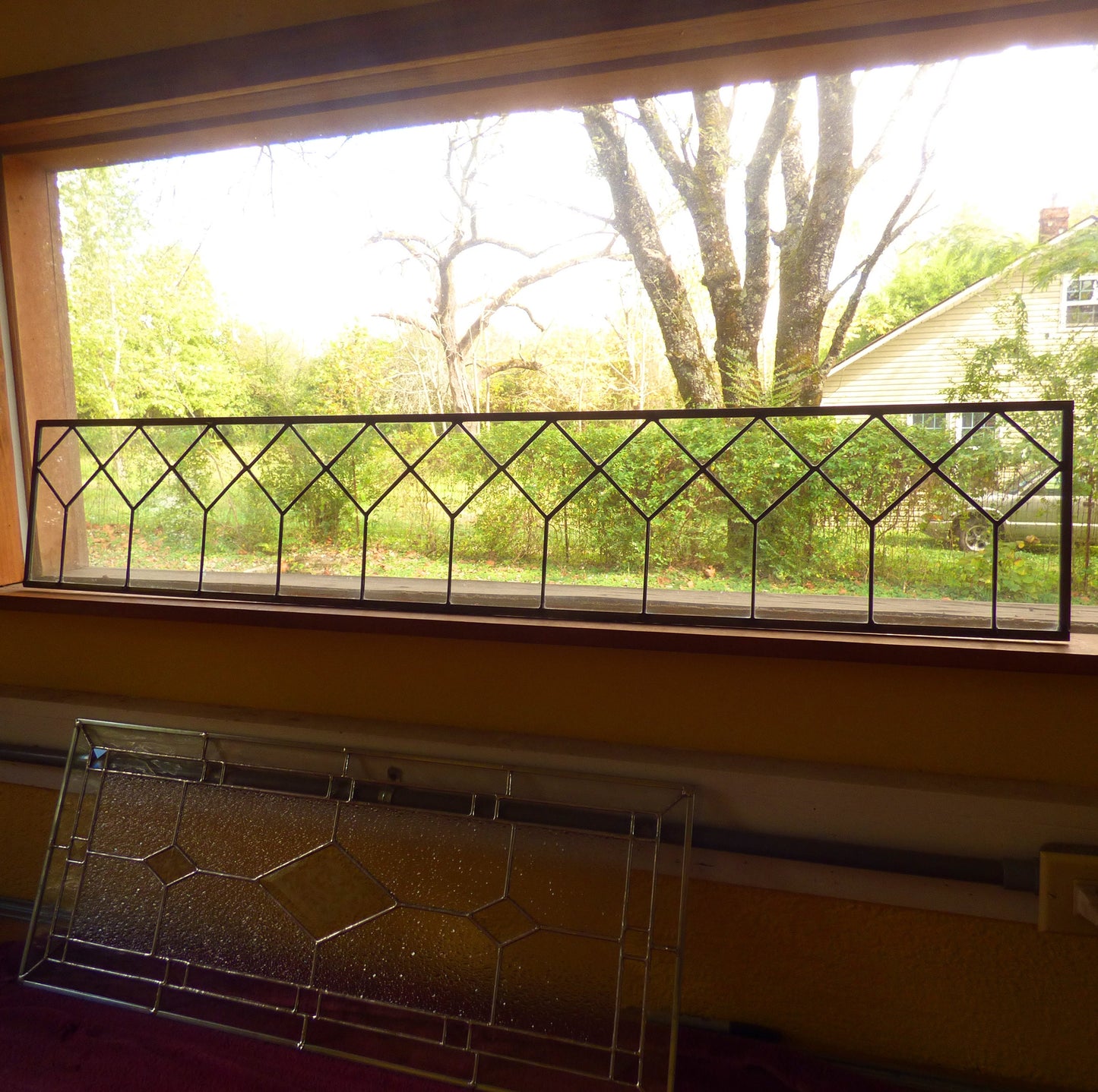 Stained Glass Transom - House Trellis Transom