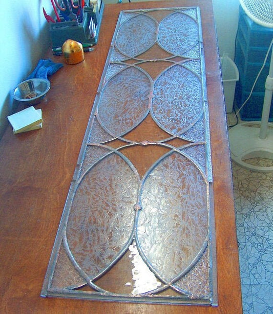 Vintage Style Stained Glass Transom or Sidelight