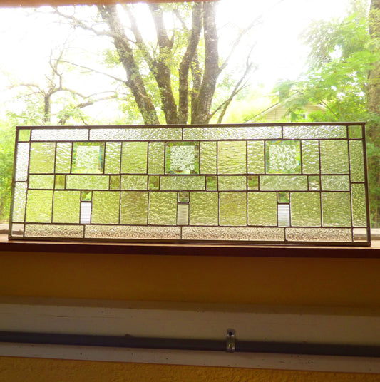 Stained Glass Transom or Sidelight - Mission
