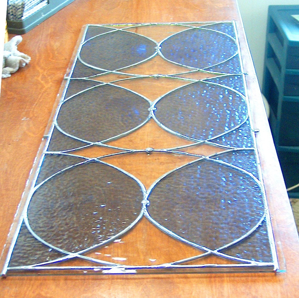 Vintage Style Stained Glass Transom or Sidelight