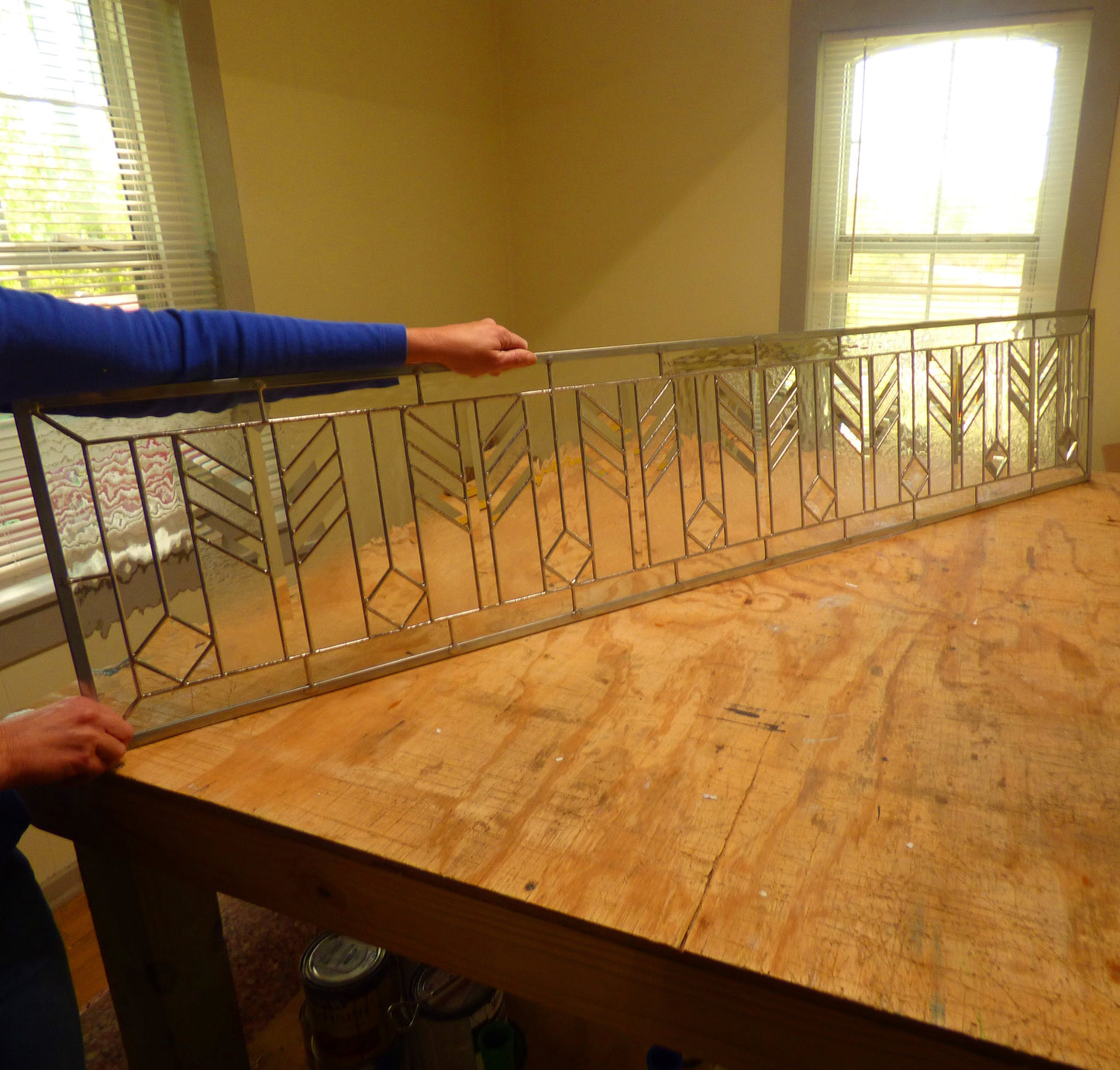 Stained Glass Transom - Wheat Transom