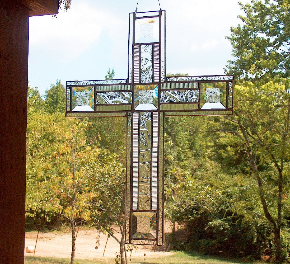 Devotion - Stained Glass Cross / Suncatcher