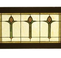 Victorian Style Transom / Window - Vintage Tulip