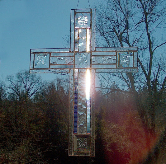 Devotion - Stained Glass Cross / Suncatcher