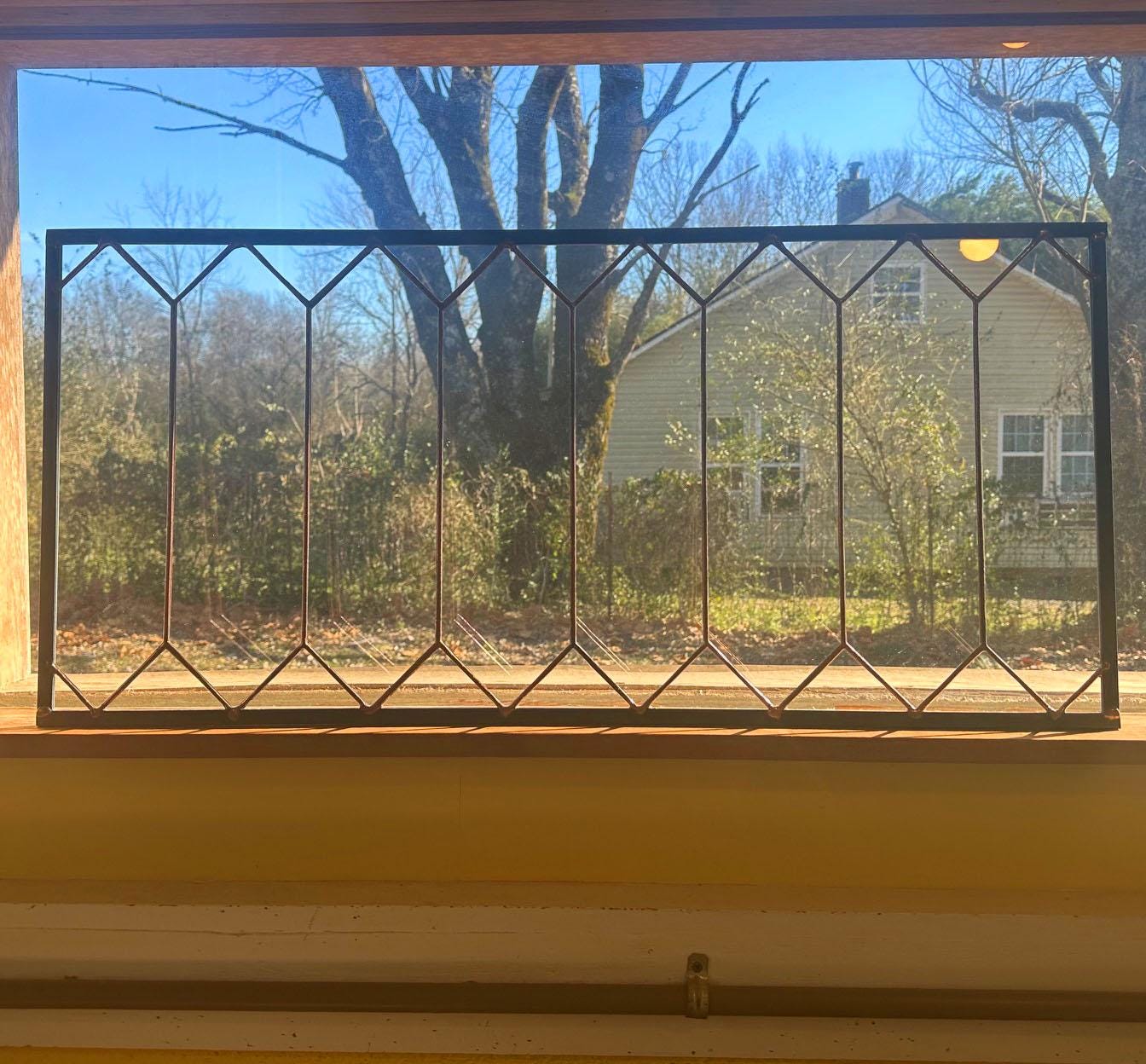 Stained Glass Transom - Picket Fence Transom