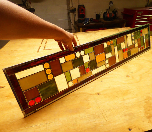 Stained Glass Transom or Sidelight - Contemporary Style