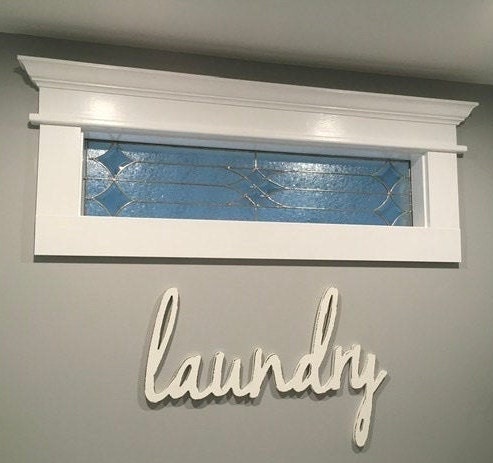 Stained Glass Transom or Sidelight - Privacy Star Sidelight or Transom