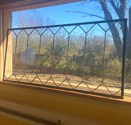 Stained Glass Transom - Picket Fence Transom