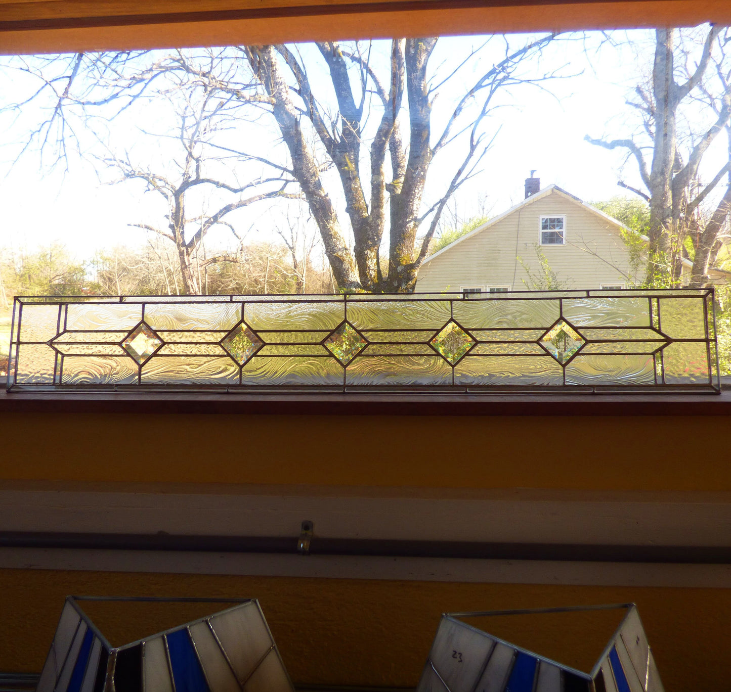 Victorian Style Sidelight or Transom Clear Textured