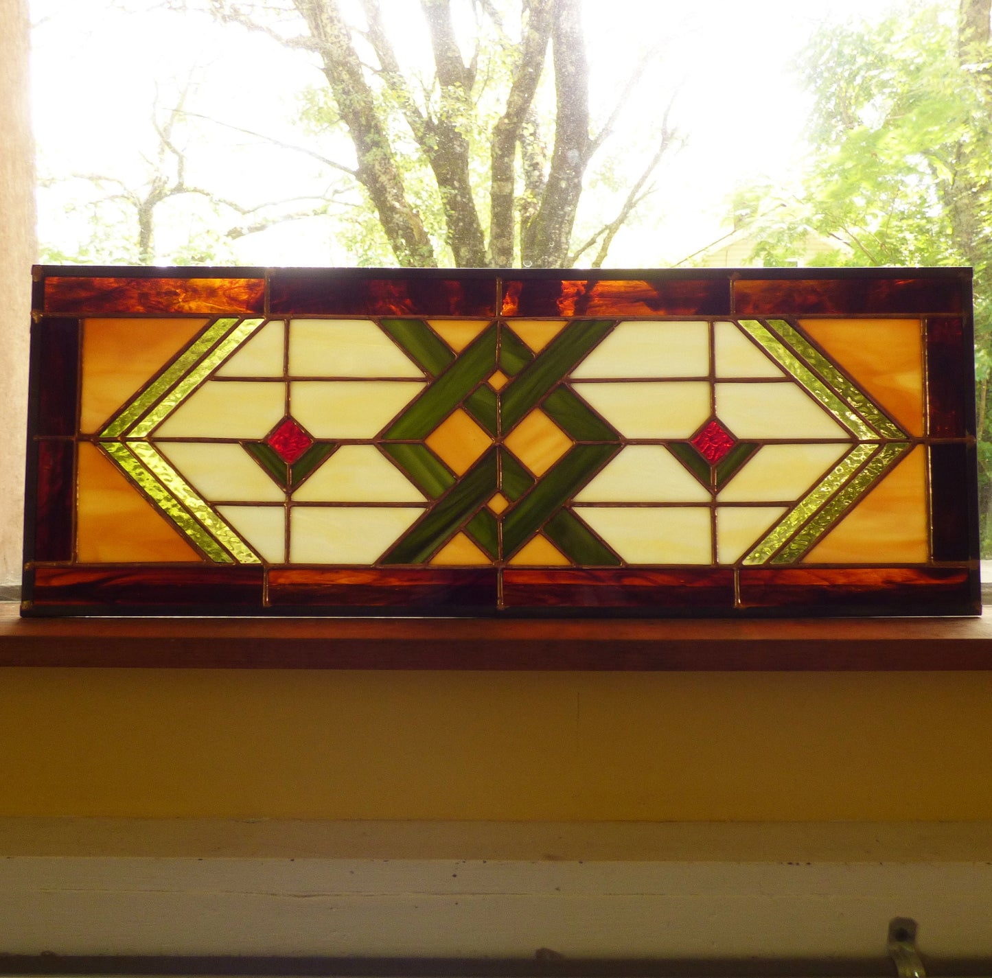 Stained Glass Transom or Sidelight - Prairie