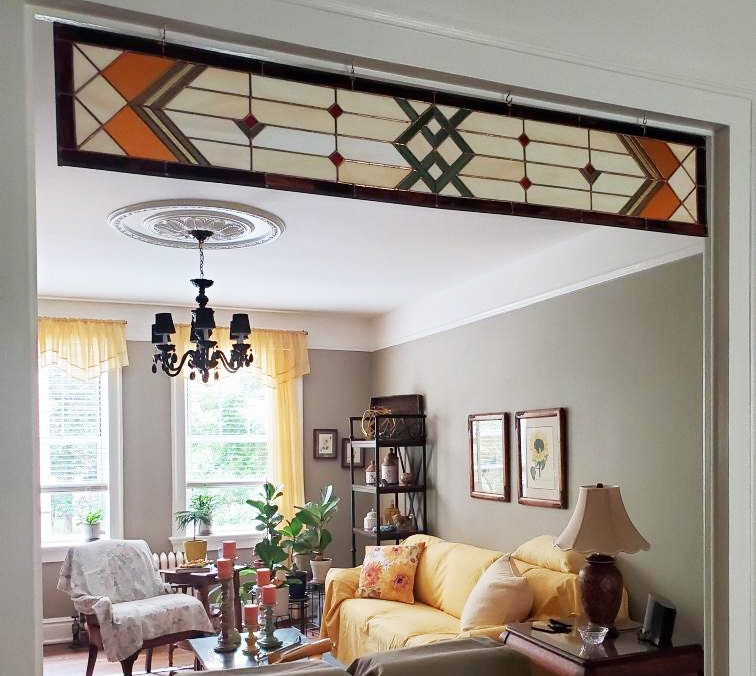 Stained Glass Sidelight or Transom - Prairie