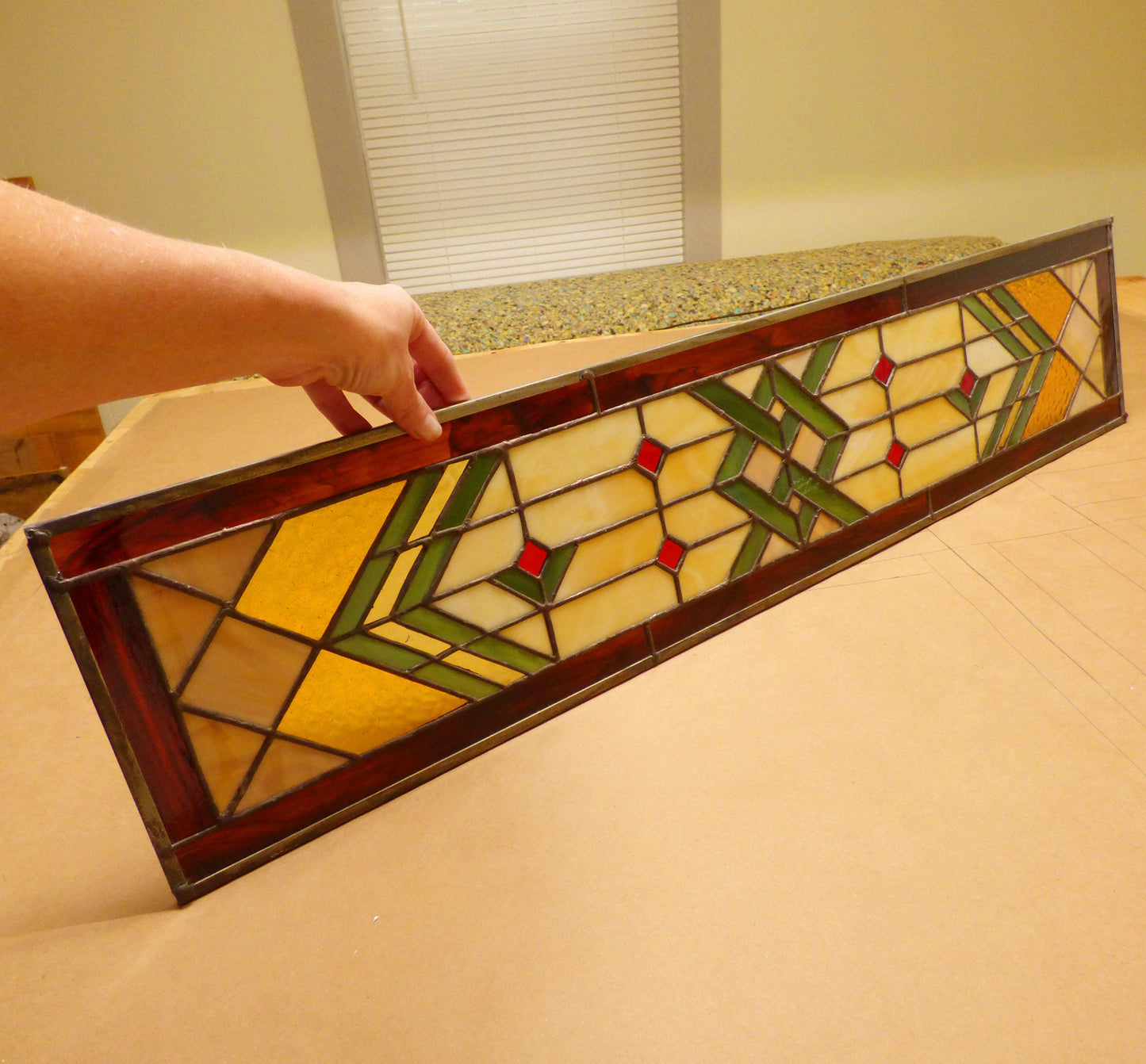 Stained Glass Sidelight or Transom - Prairie