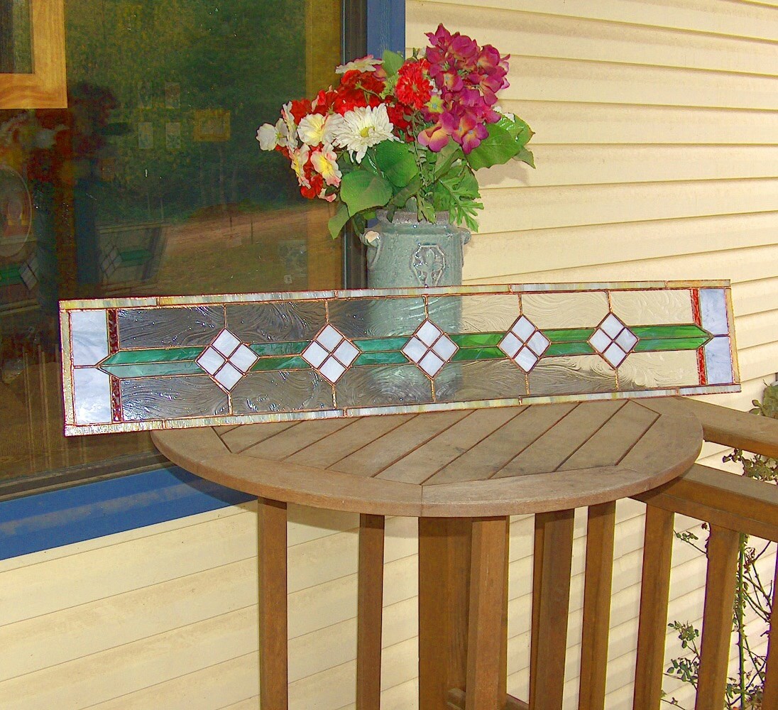 Stained Glass Transom or Sidelight - Victorian Sidelight / Transom