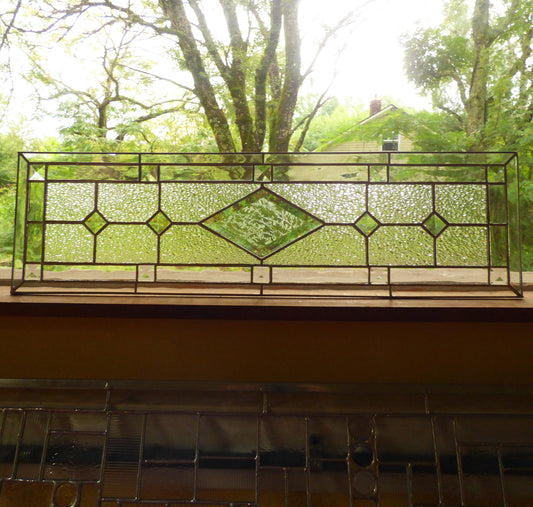 Stained Glass Sidelight or Transom - 5 Diamond