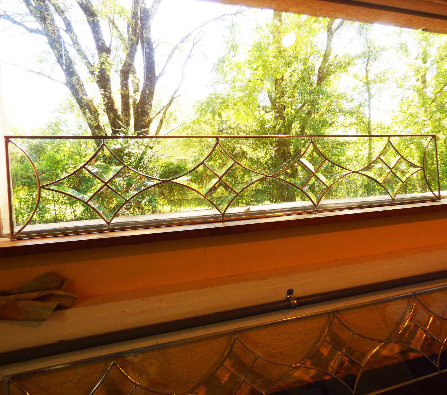 Stained Glass Sidelight or Transom - Star Bright Sidelight / Transom