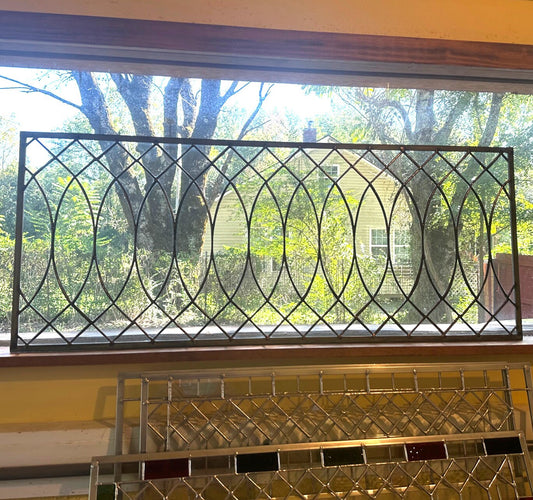 Stained Glass Transom or Sidelight - Moroccan Panel