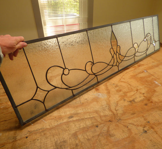 Stained Glass Transom - Trumpet - FREE SHIPPING