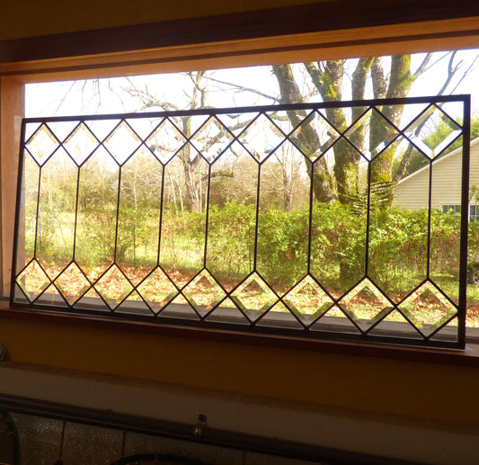Stained Glass Transom - Trellis Transom 3"