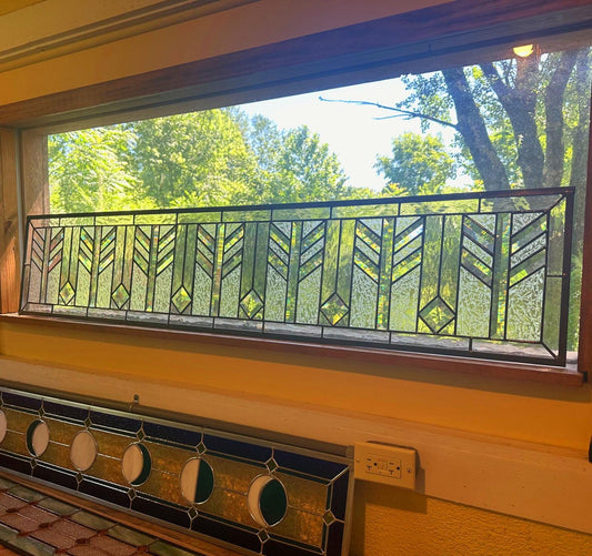 Stained Glass Transom - Wheat Transom