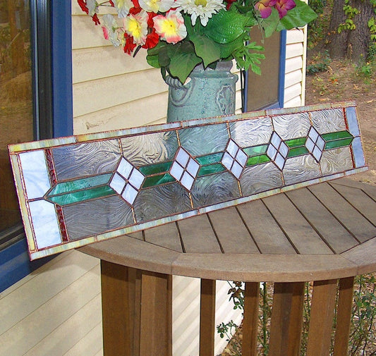 Stained Glass Transom or Sidelight - Victorian Sidelight / Transom