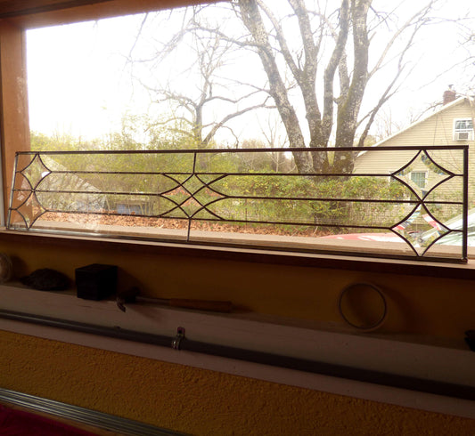 Stained Glass Transom or sidelight - Victorian Star