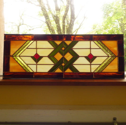 Stained Glass Transom or Sidelight - Prairie