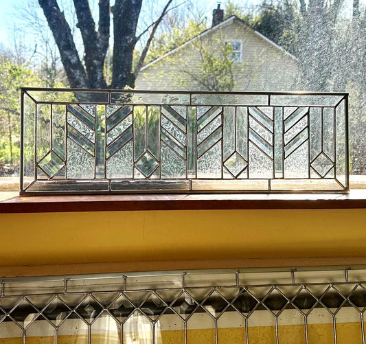 PRE-MADE and ready to SHIP! Stained Glass Transom - Wheat Transom