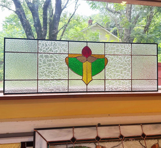 Stained Glass Transom - Vintage Angel Transom